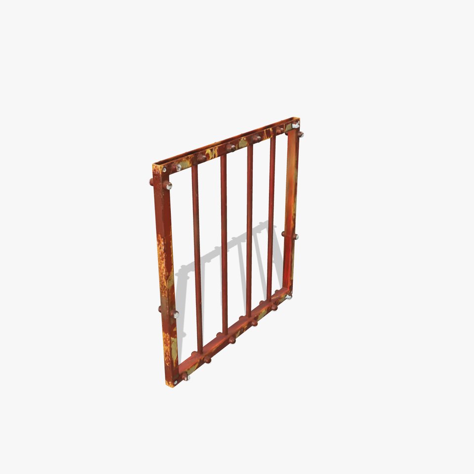 Rustic Metal Grate Model Pack